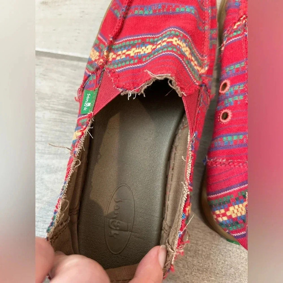 Sanuk CABRIO PONCHO Sidewalk Surfers Red Women's 8 - Picture 7 of 11